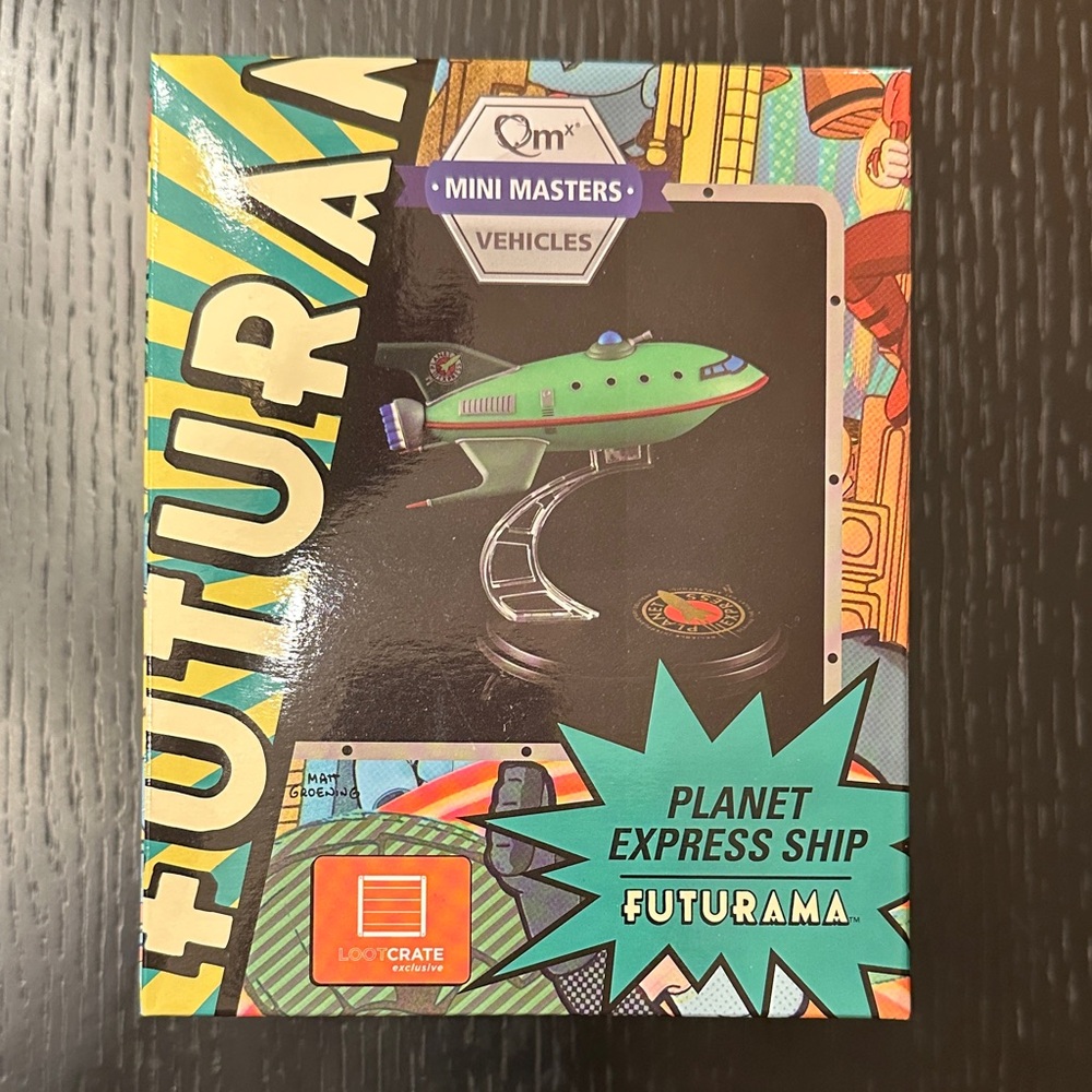 Loot Crate Futurama Green Spaceship Model